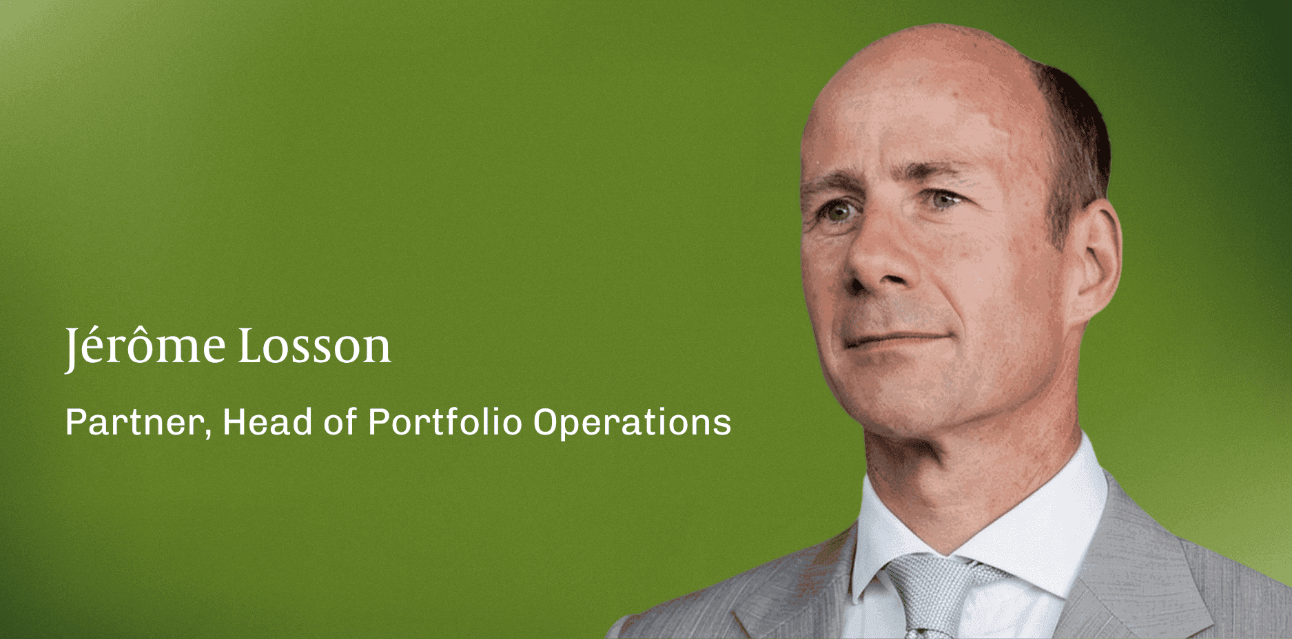 Jérôme Losson joins Ambienta as Partner and Head of Portfolio Operations, Private Equity